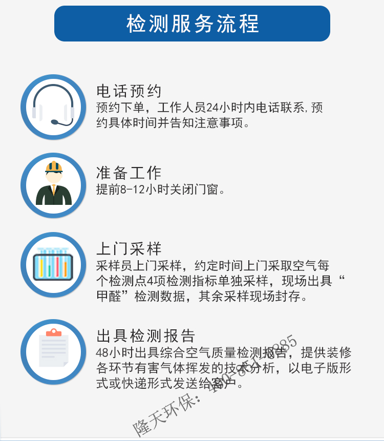 廣州甲醛檢測(cè)服務(wù)流程